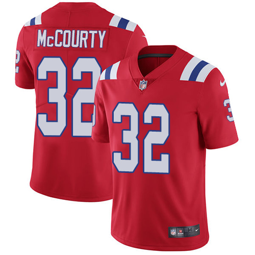 Nike Patriots #32 Devin McCourty Red Alternate Men's Stitched NFL Vapor Untouchable Limited Jersey - Click Image to Close